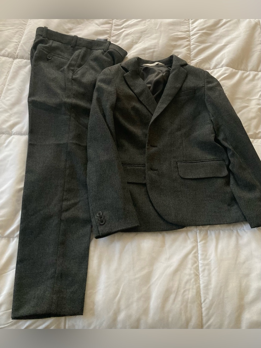 H&M Charcoal Gray Kids Two-Piece Suit Jacket & Trousers